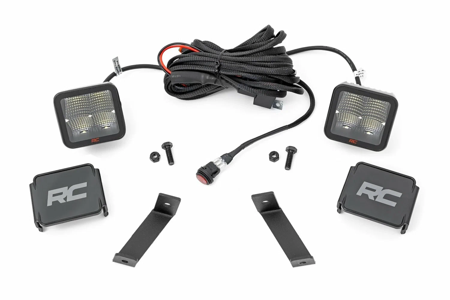 Fits Jeep Cherokee KL(14-21) LED Light Ditch Mount 2_ Spectrum Pair Spot 70084